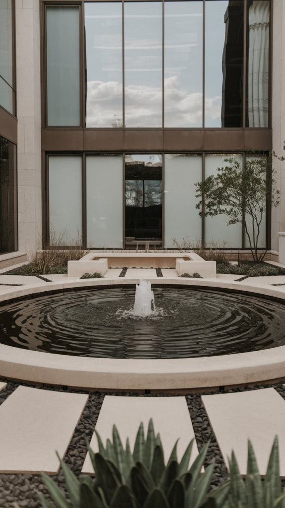 Japanese zen-inspired pond