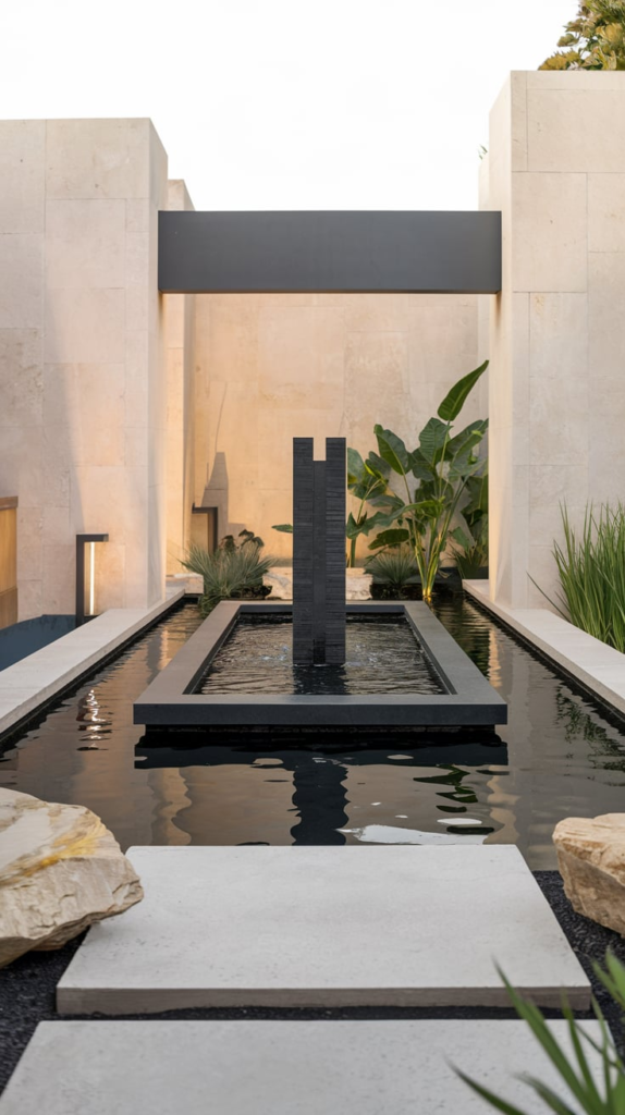 Bird-friendly pond area