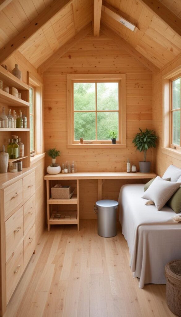 Spa-inspired she shed