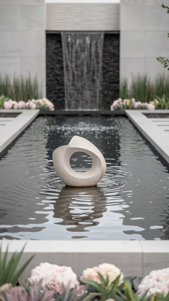 Floating deck over pond