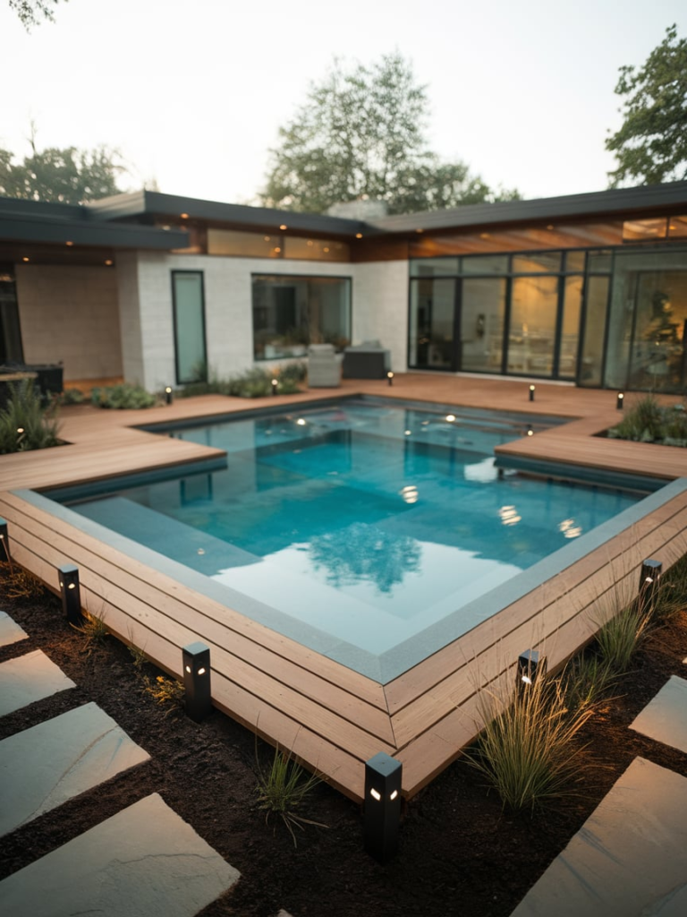 Fire and water pool design