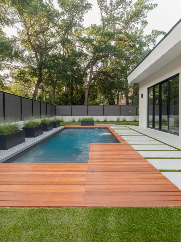 Mediterranean pool landscaping