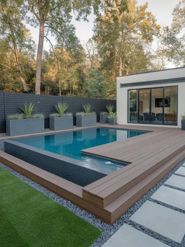Zen garden pool design