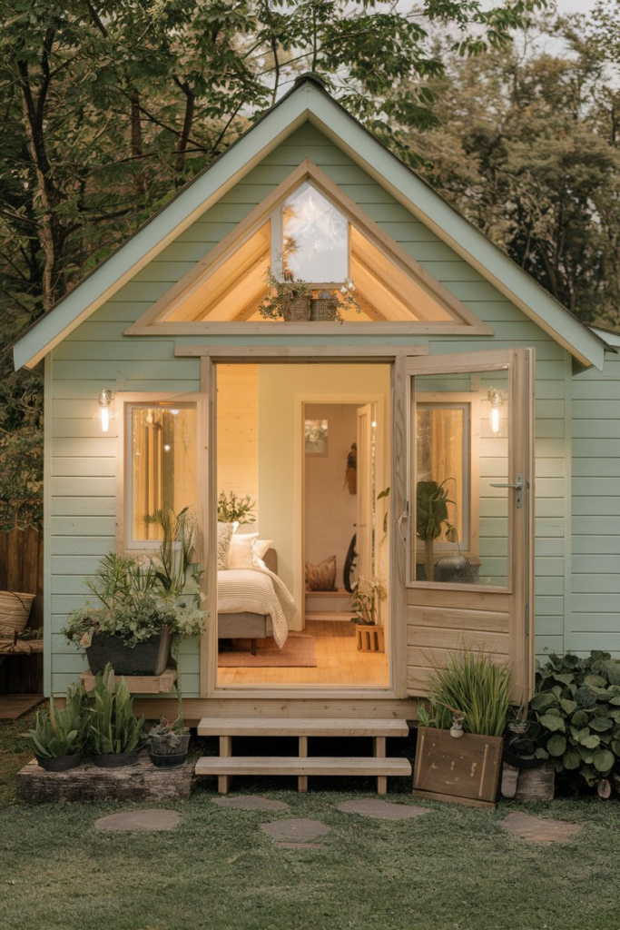 Compact kitchen in tiny house