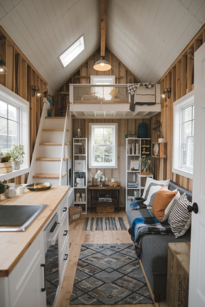 Skylight in tiny house