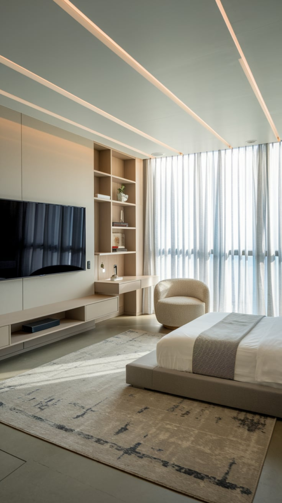 Clean desk with minimal items