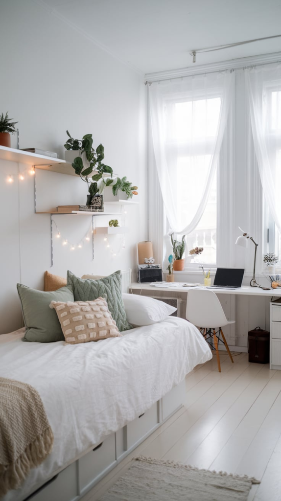 Metal grid panel for wall organization