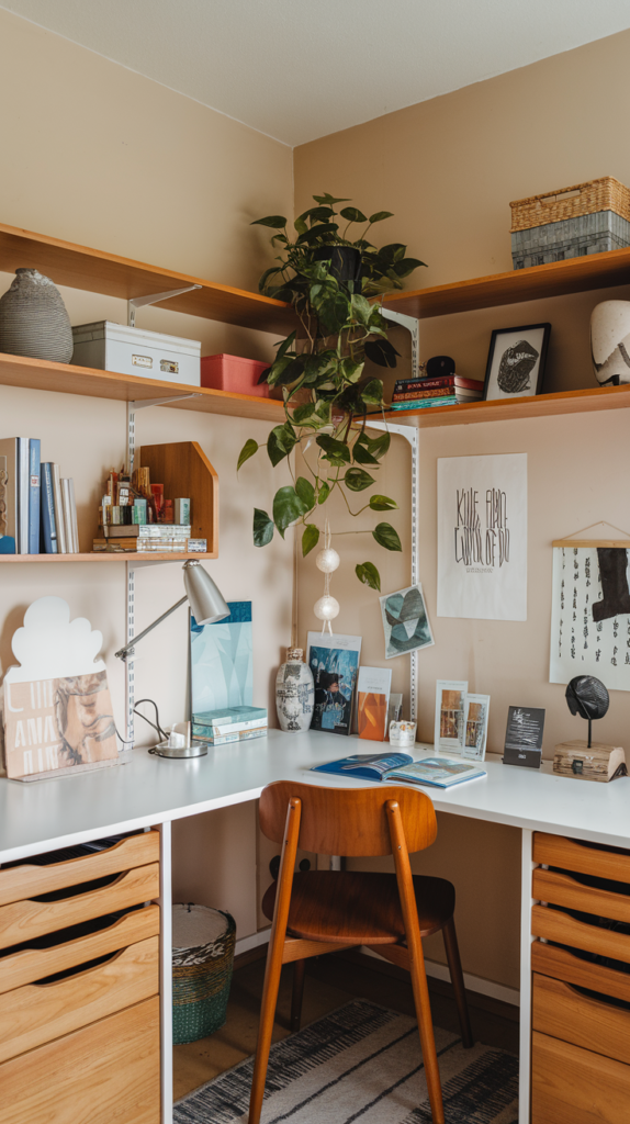 Minimalist tech desk setup