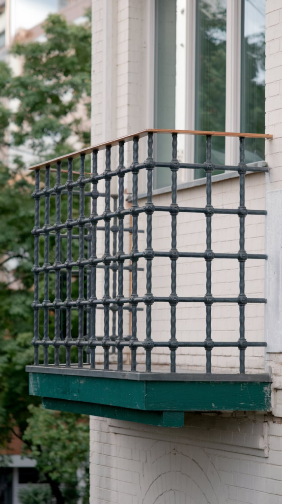 Wooden Balcony Railings