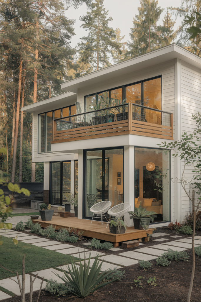 Geometric Balcony Railings