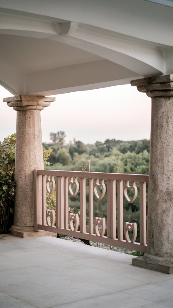 Decorative Metal Panel Balcony Railings