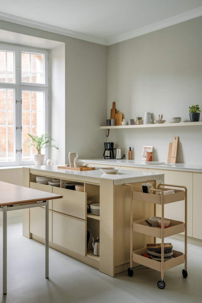 Rolling Cart Coffee Table