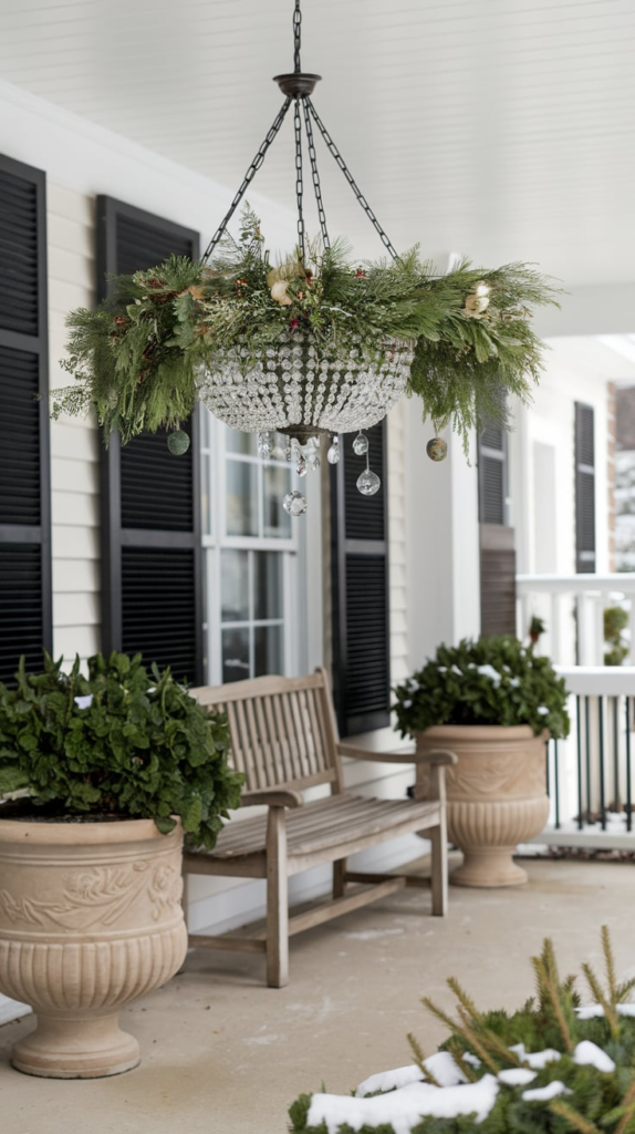Outdoor pillows on porch