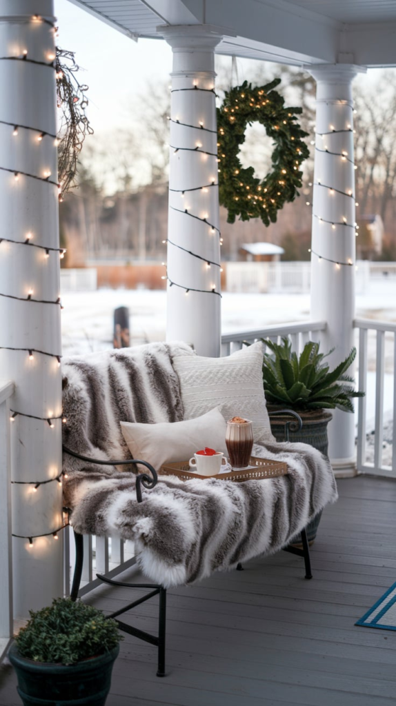Decorative accents on porch