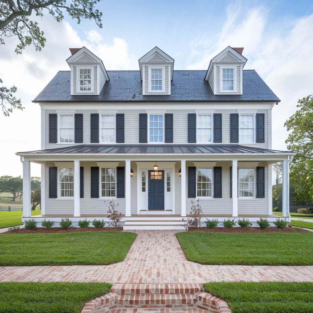 Farmhouse style porch with vintage decor