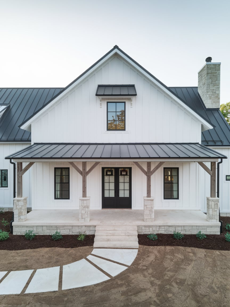 Zen-inspired porch with minimal decor
