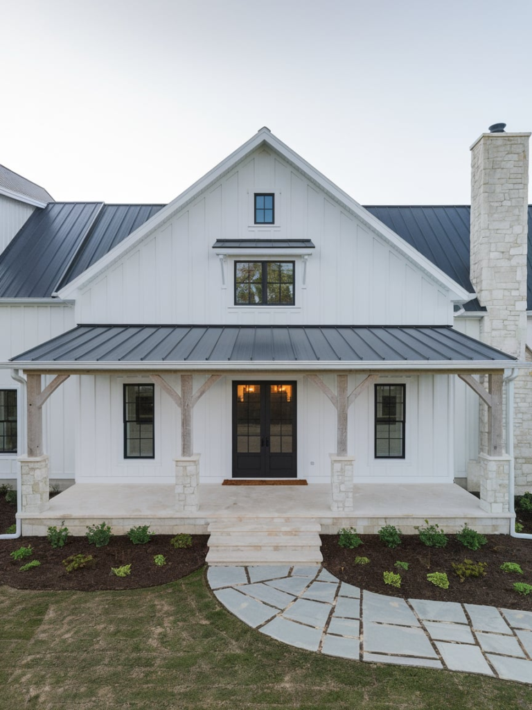 Entertainment porch with TV and bar
