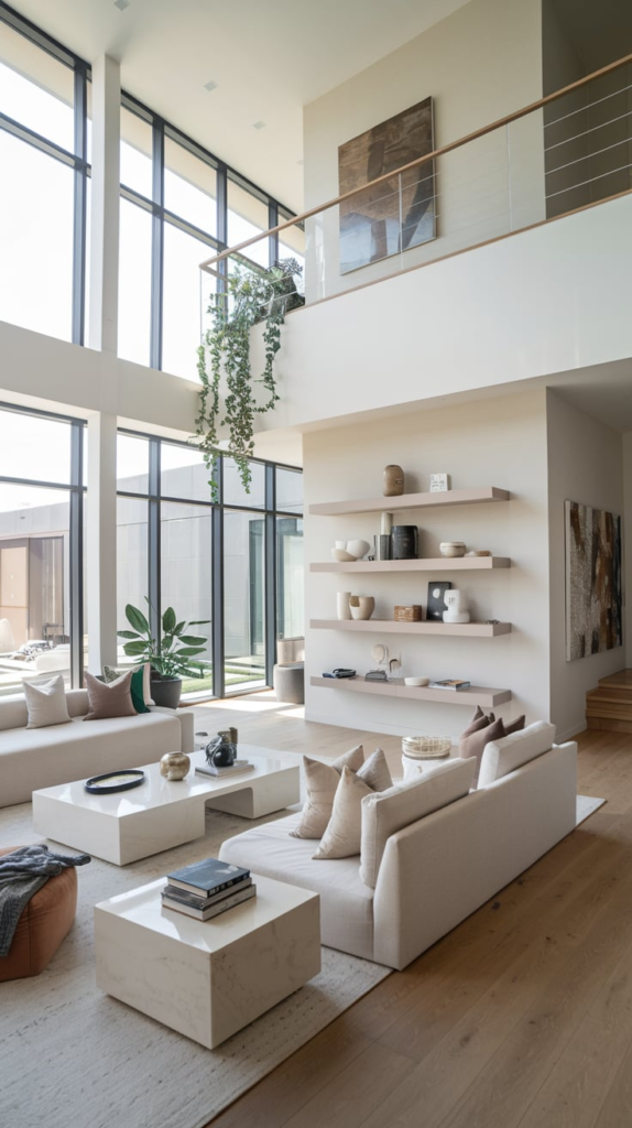 Penthouse with floor-to-ceiling windows