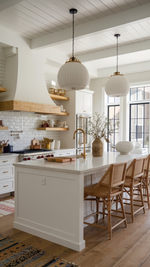 Minimalist kitchen with island
