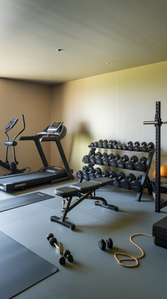 Home gym and wellness space