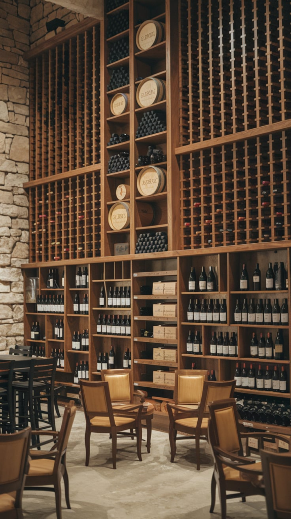 Temperature-controlled wine cellar
