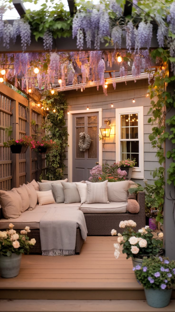 Colorful Pillows on Patio