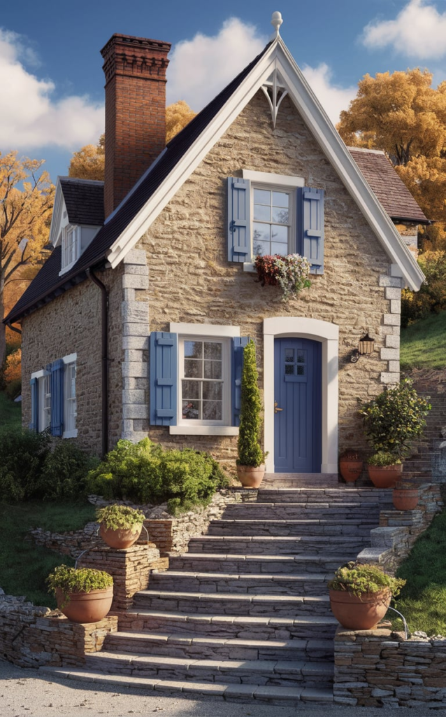 Stone cottage with rustic charm
