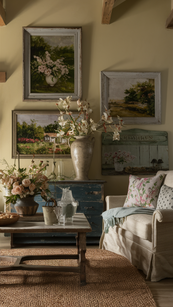 Antique furniture and vintage decor