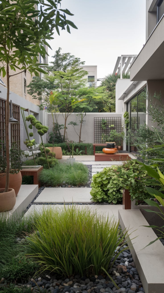 Rainwater harvesting system and solar panels