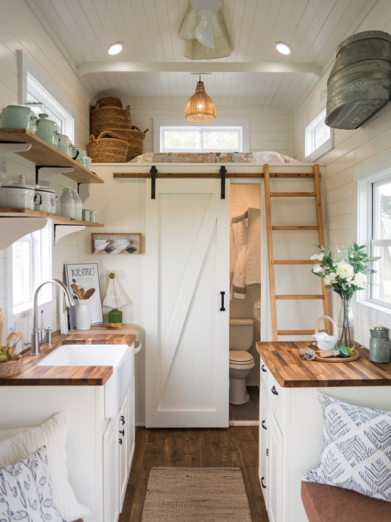 Peaceful country house exterior