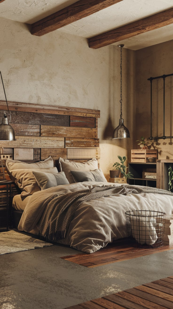 Reclaimed wood accents