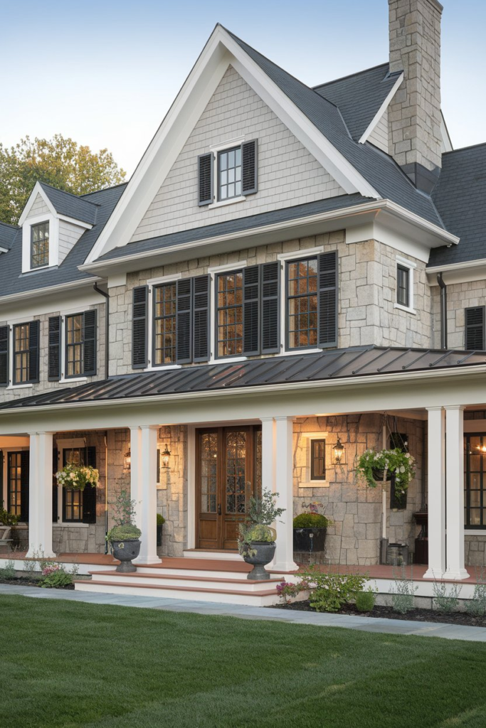 Mixed-material barn siding