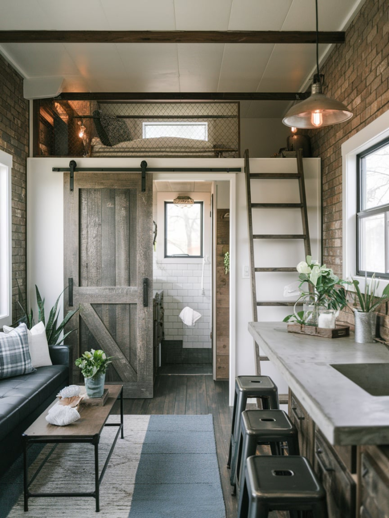 Modern barn house exterior