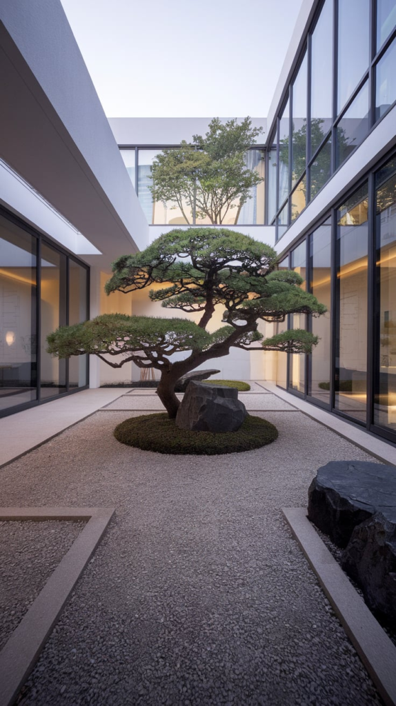 Home with central courtyard