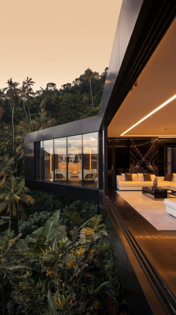 Modern glass house