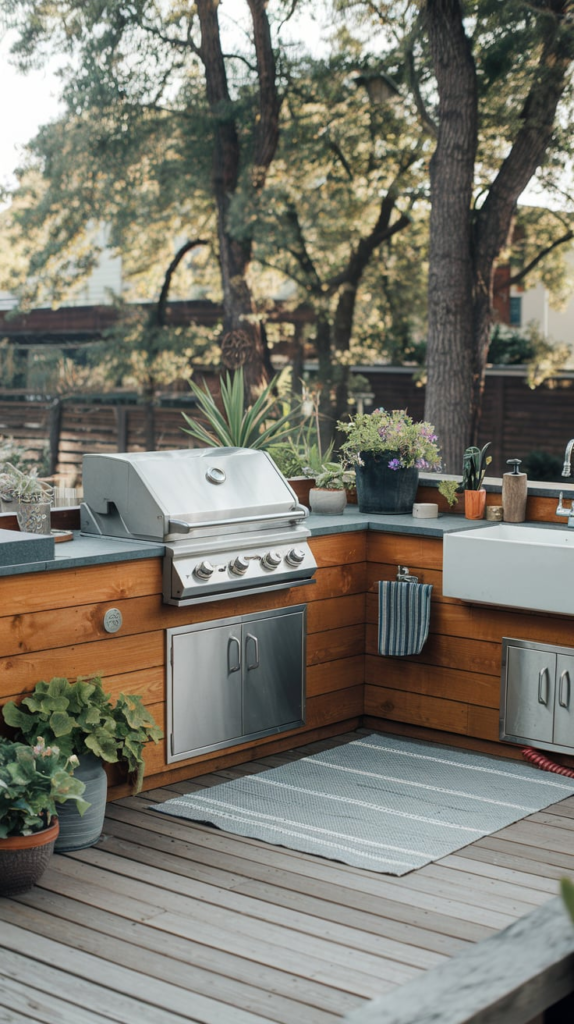 Outdoor kitchen layout