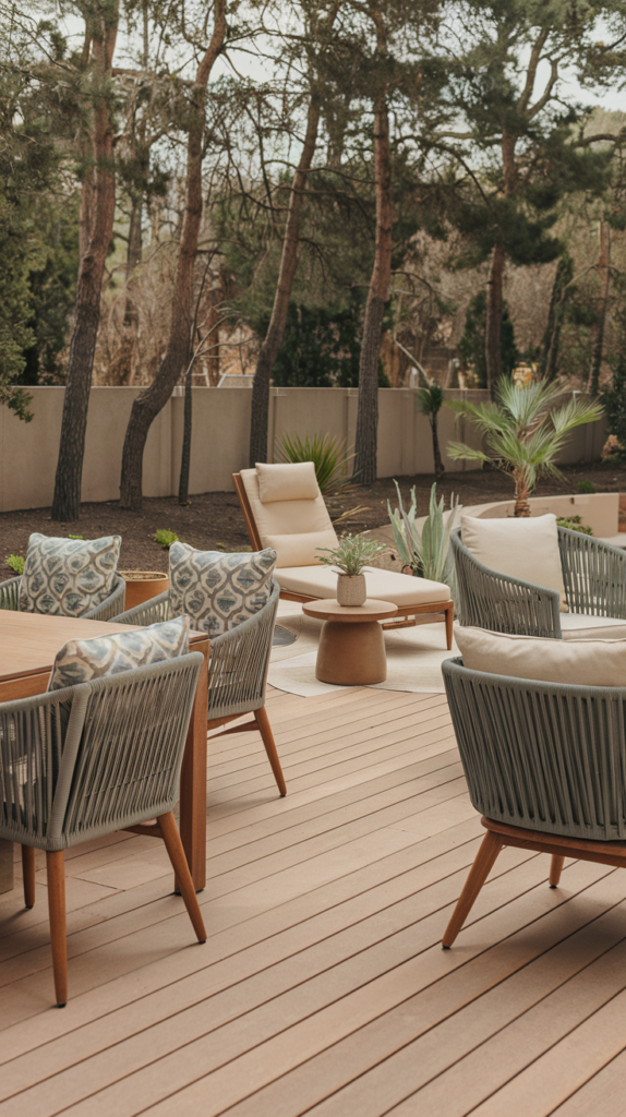 Outdoor dining area