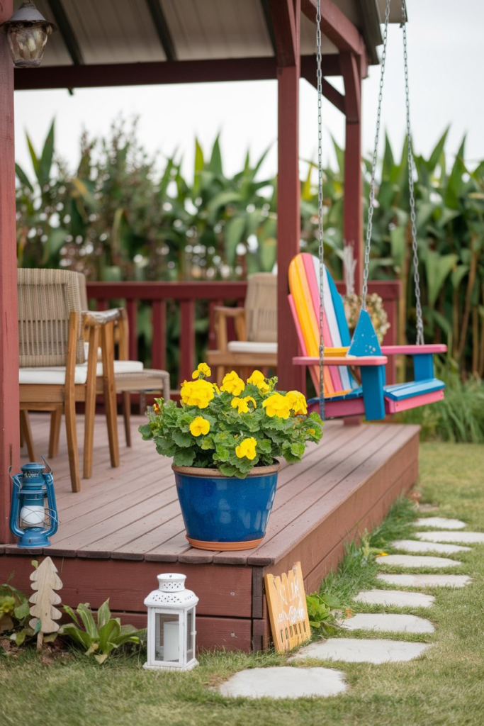 Modern minimalist patio
