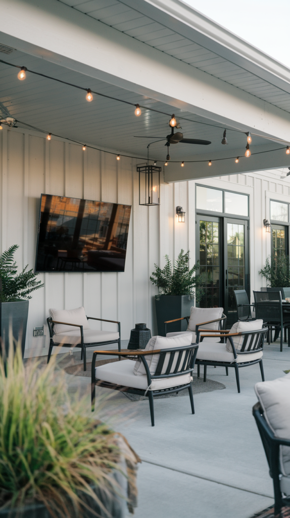 Garden party patio