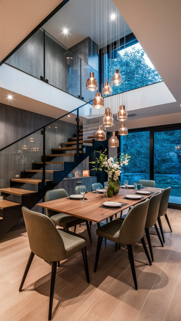 Smart technology in modern house exterior