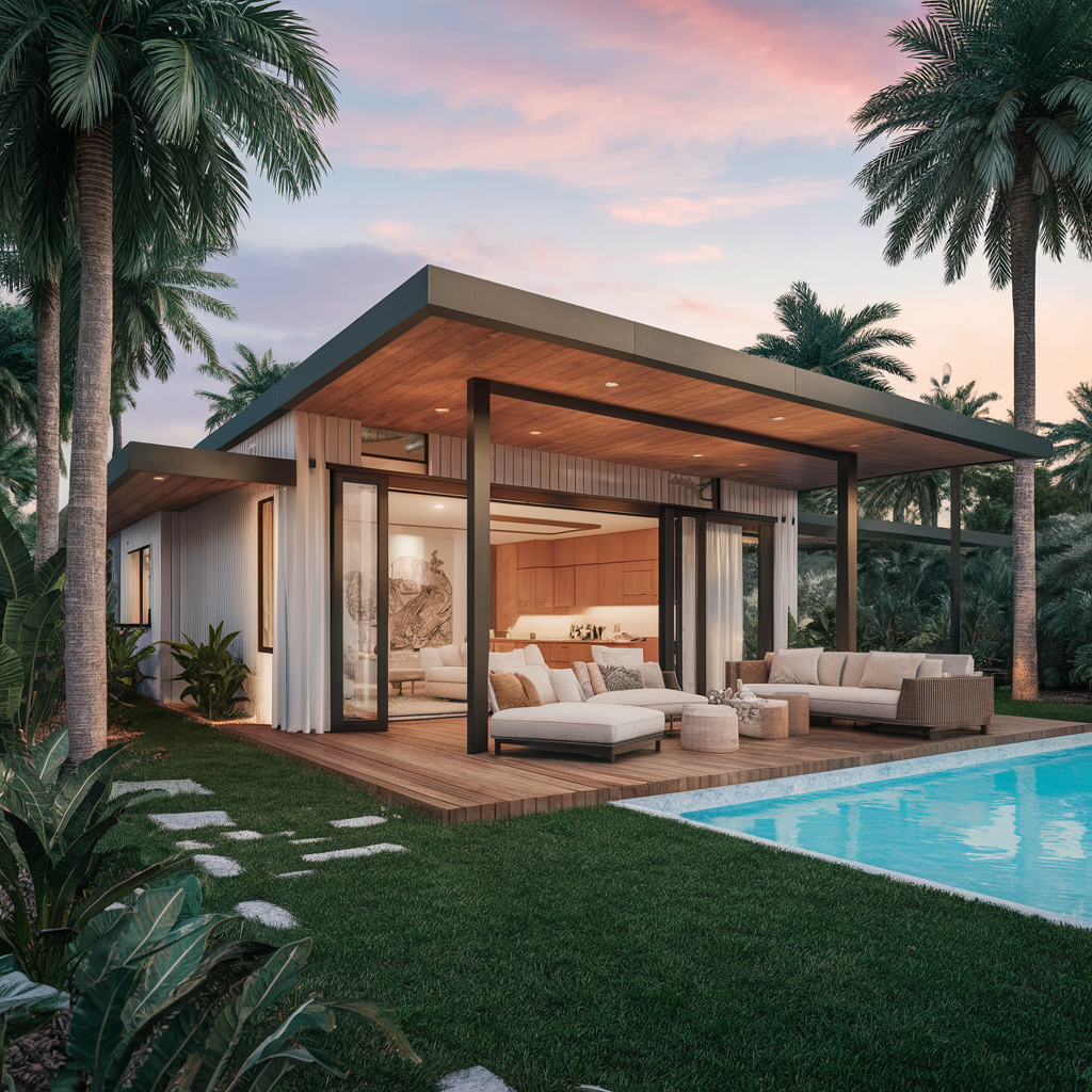 Glass-Enclosed Patio