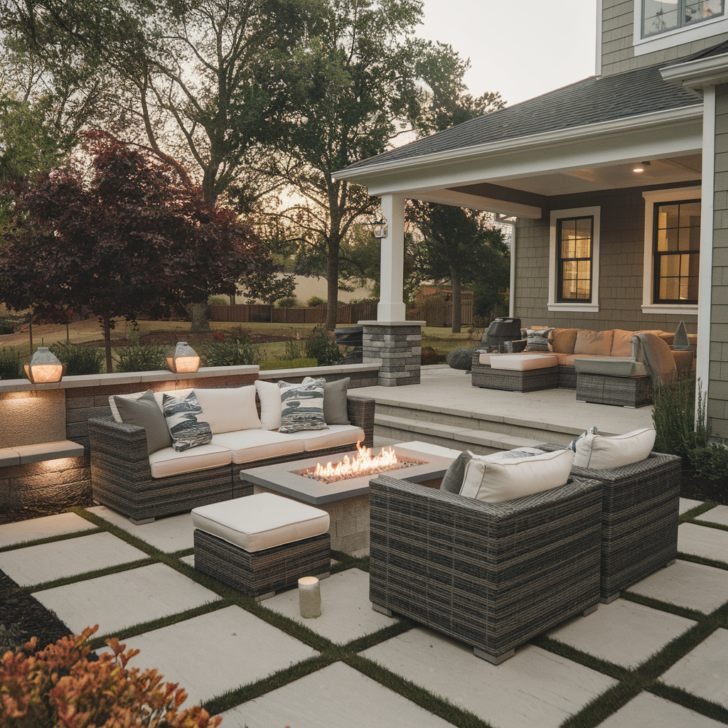 Screened-In Patio with Mesh Panels