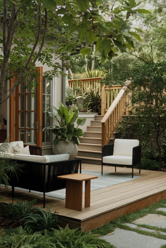 Seasonal flexible patio