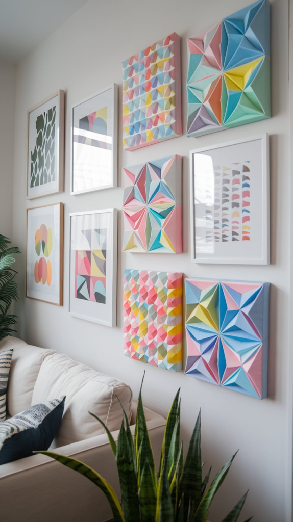 Origami Paper Wall Backdrop