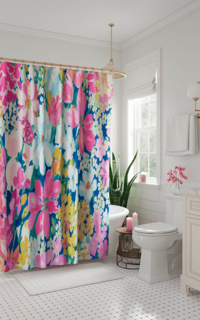 New shower curtain