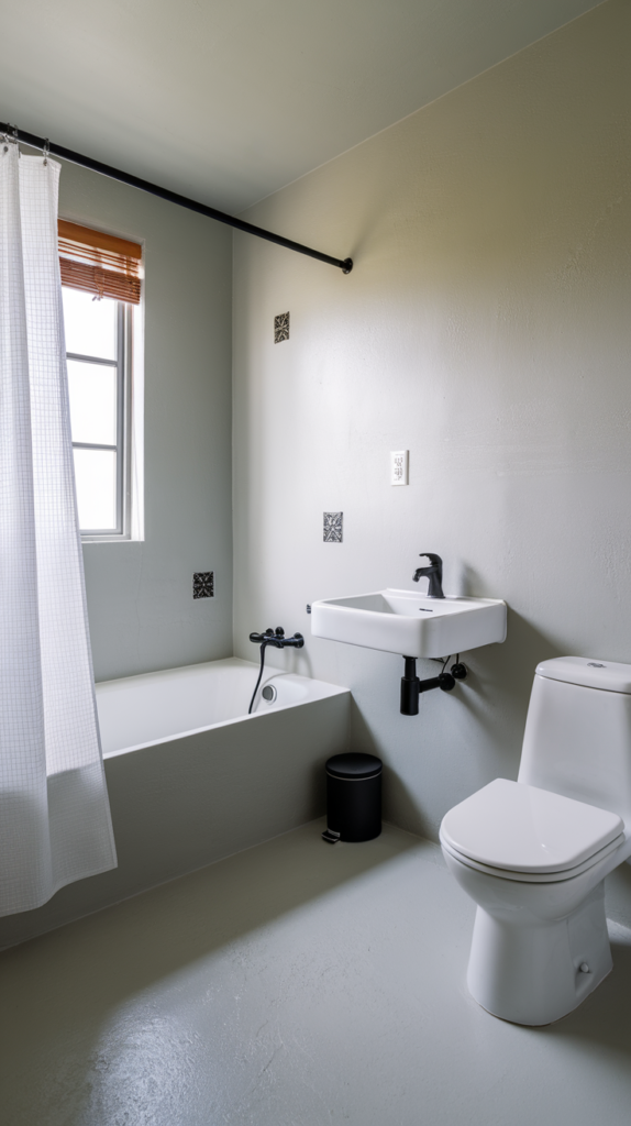 LED strip lights in bathroom
