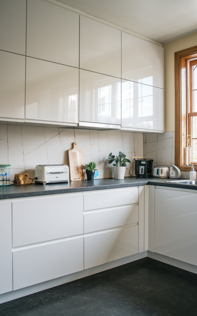 Peel and stick backsplash