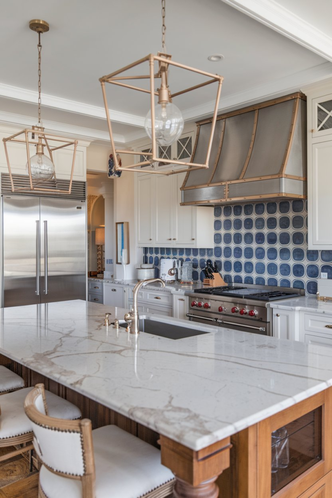 Floating kitchen shelves