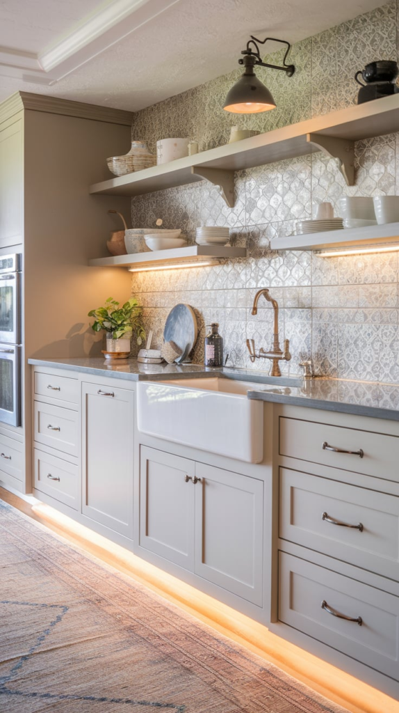 Chalkboard wall in kitchen
