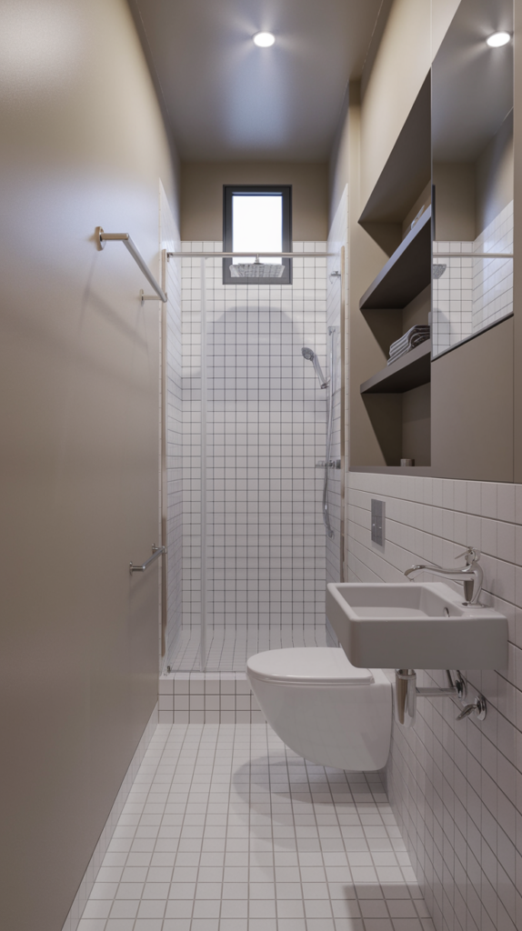 Woven baskets for bathroom storage